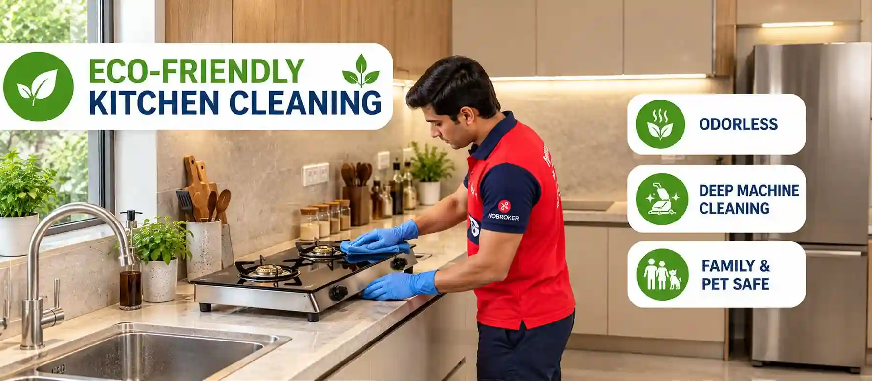 Occupied Kitchen Cleaning