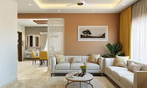 Warm Contemporary Living with Indian Jali Accent