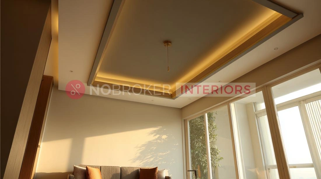 Rectangular Tray Ceiling Design with Hidden LEDs