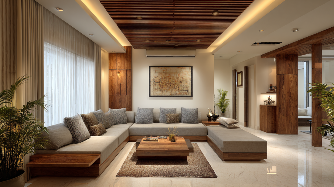 Sleek Peripheral Tray Ceiling with Warm Cove Lighting